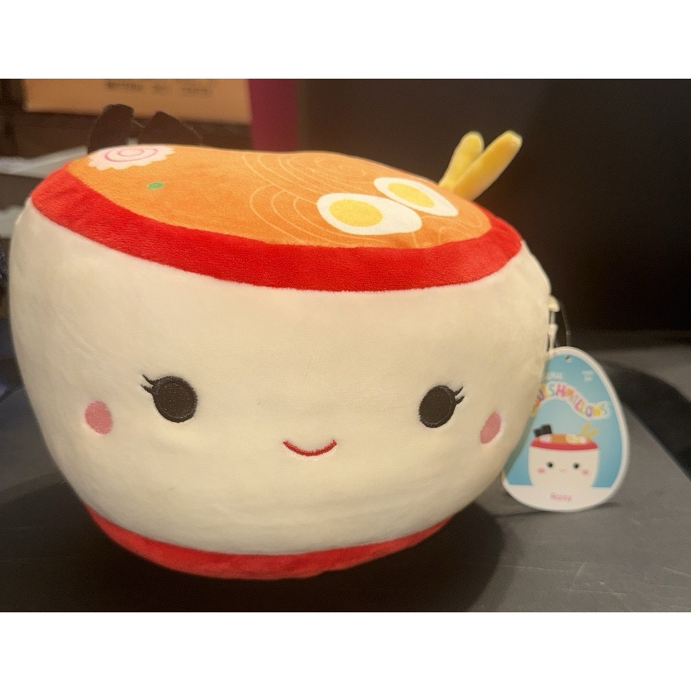 KellyToys Jazwares Squishmallow New w/ Tags Plush Snack Raisy the Ramen Bowl 8"